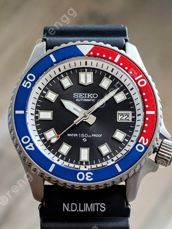 Seiko Other - Titanium Seiko Pepsi Automatic Diver Mod Watch 42mm Sapphire AR Coated 24jewels